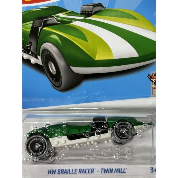 Hot Wheels Braille Racer Twin Mill Celebration Racers 2024 Diecast Car - Picture 3 of 6